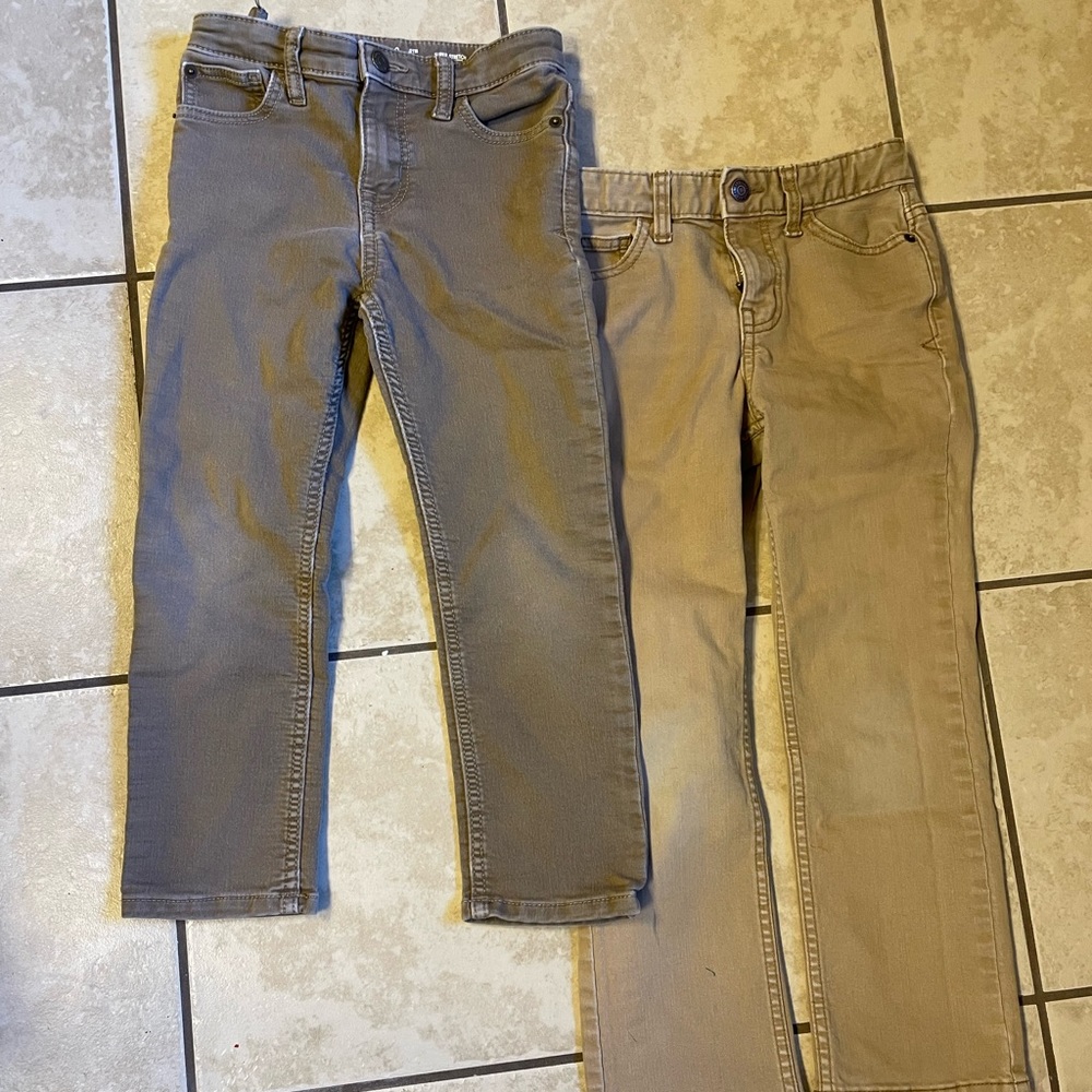 Two pairs of Cat & Jack khakis